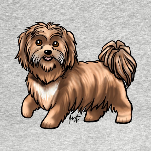 Dog - Shih Tzu - Liver by Jen's Dogs Custom Gifts and Designs